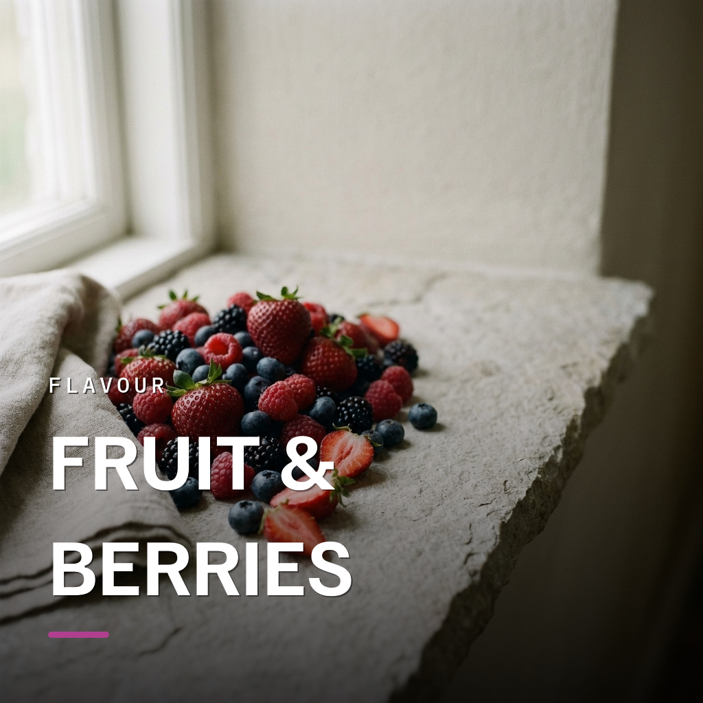 Fruit and berries flavour nicotine pouches
